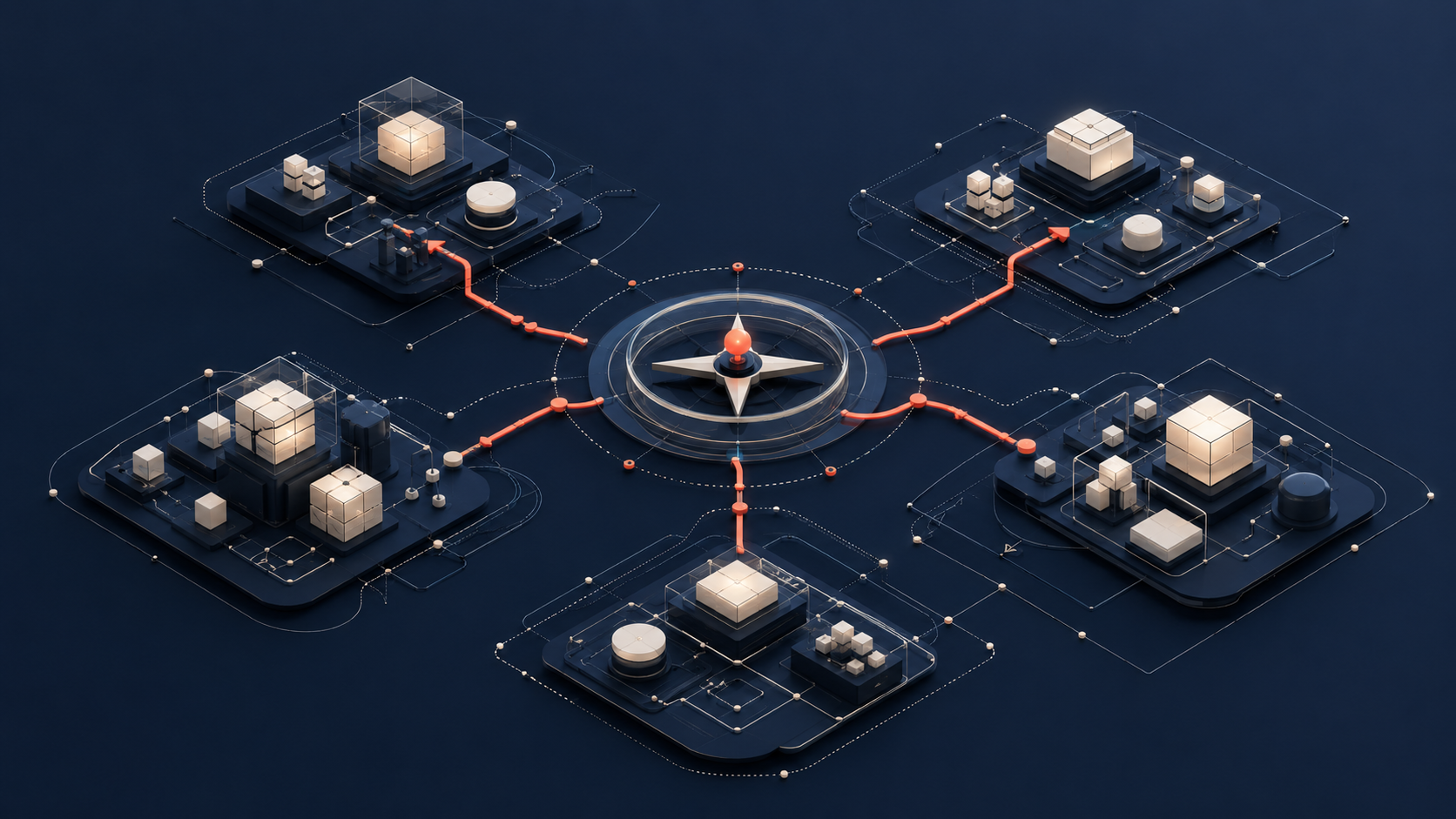 Multiple engineering systems aligned through clear central technical leadership and direction